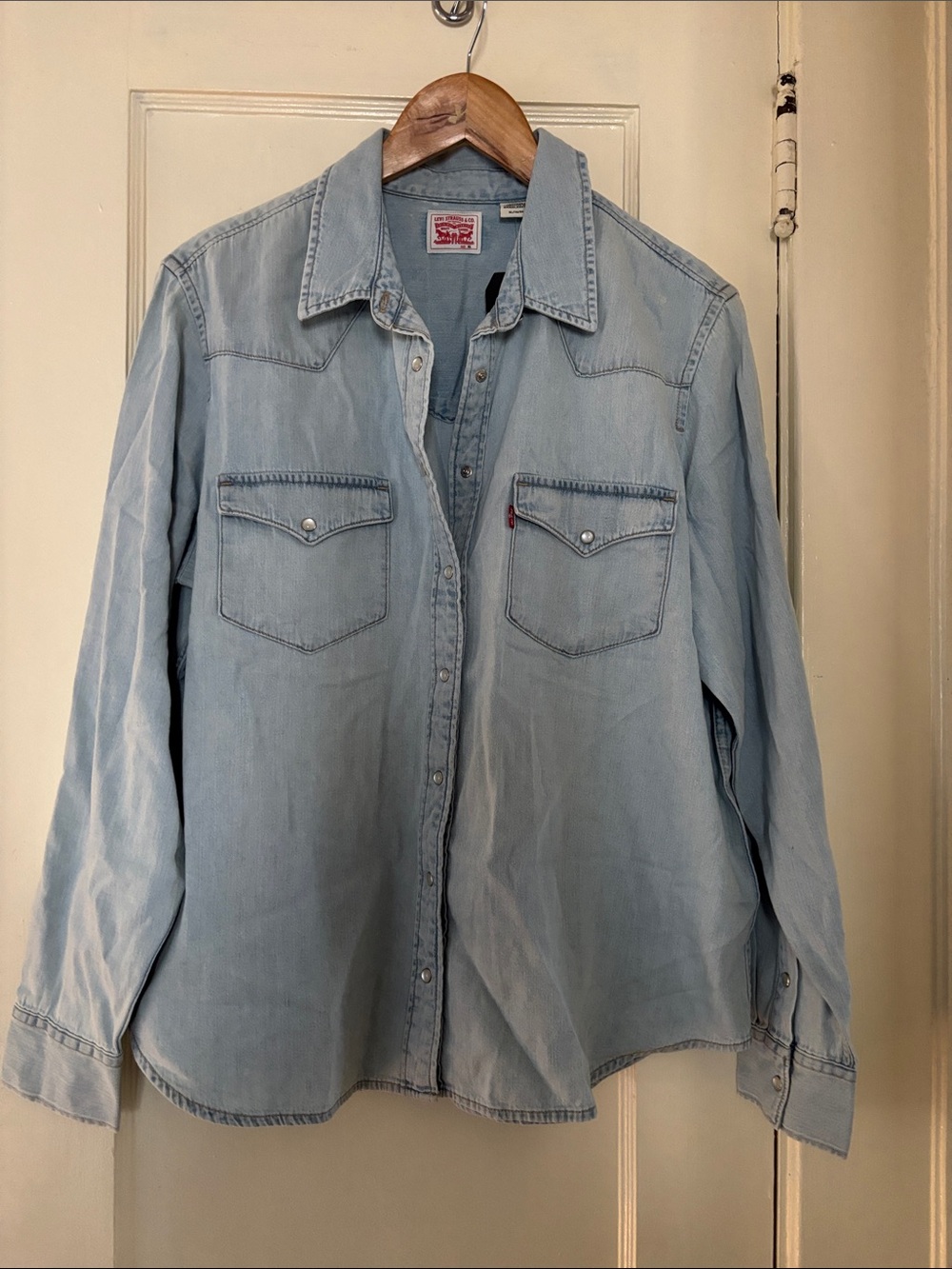 Levi's Light Blue Denim Western Shirt